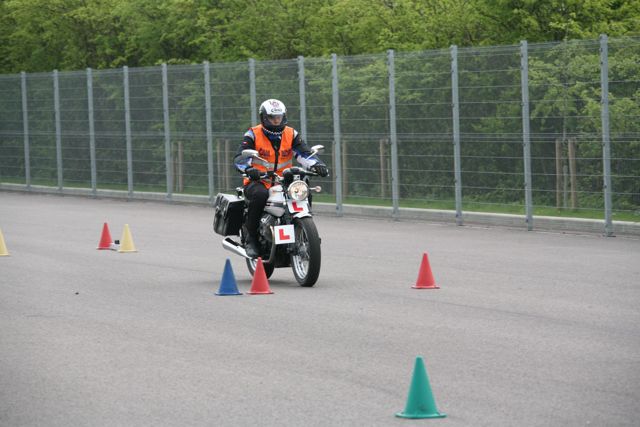 Motorcycle training and testing underway in the county of Norfolk