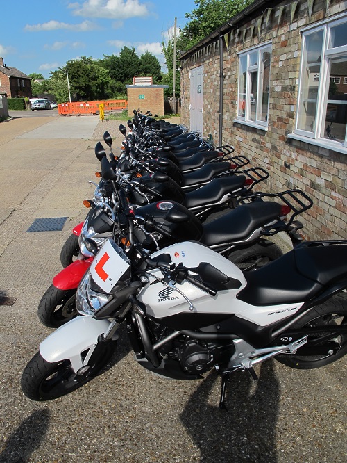 Motorcycle training and testing underway in the county of Wrexham