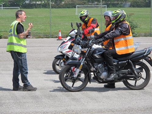 Motorcycle training and testing underway in Kettering