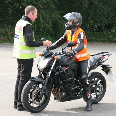 Motorcycle training and testing underway in Rhyl