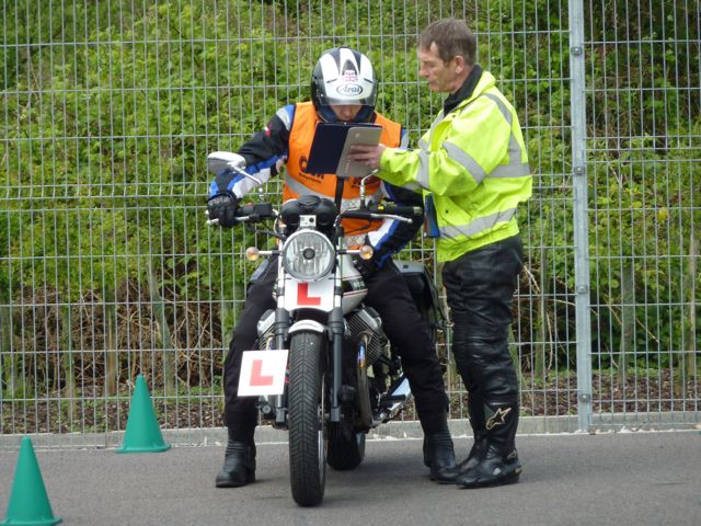 Motorcycle training and testing underway in Atherton