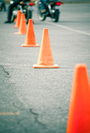 Motorcycle training and testing underway in Weymouth