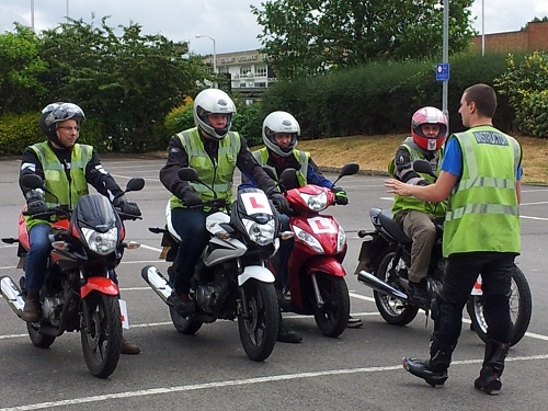 Motorcycle training and testing underway in Coleford